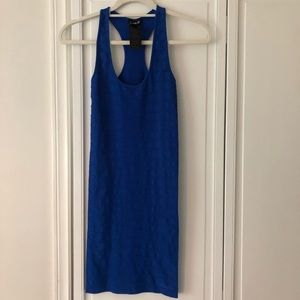 Bebe blue bodycon dress